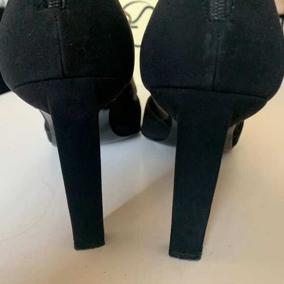 St. John crystal black ankle-strap heels - Picture 9 of 12